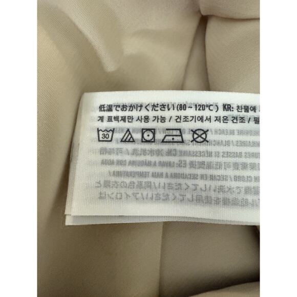 Abercrombie & Fitch Satin Crop Top Cream Beige Neutral Size S - Picture 7 of 8
